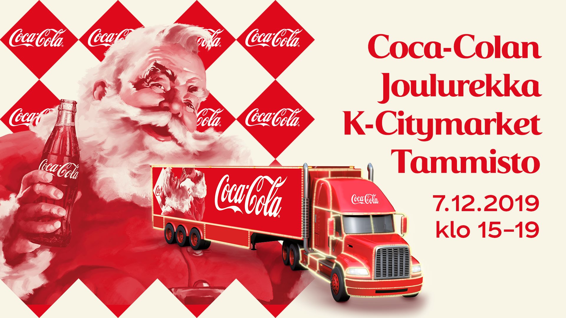 Coca-Colan Joulurekka | K-Citymarket, Tammisto